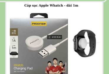 Cáp sạc Apple Wacth chính hãng PISEN – BH 6 Tháng