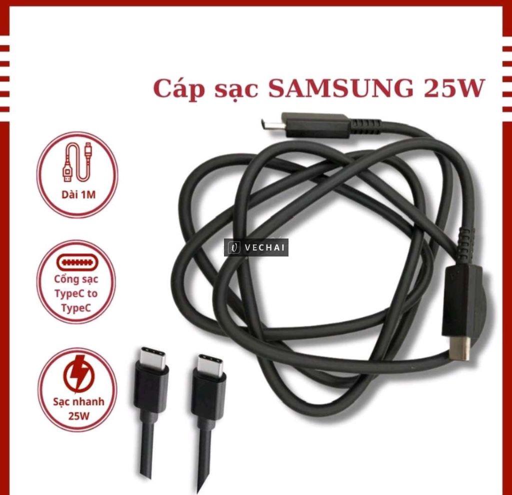 Cáp sac 2 đầu type C hàng theo máy