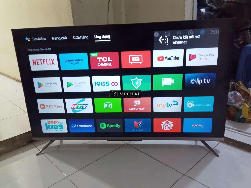 smart tivi 50 inch TCL 4k giọng nói của bluetooth