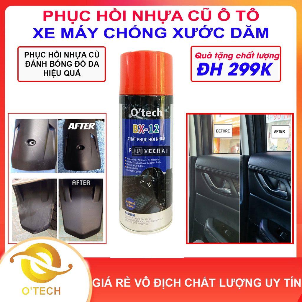 Bình xịt OTech BX12 Phục hồi nhựa, làm bóng nhựa