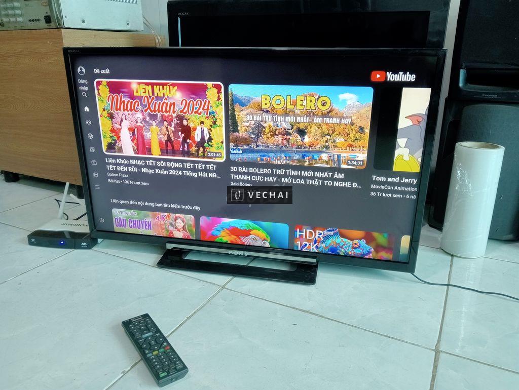 Tivi Sony led mỏng 32 inch kèm smart box TV