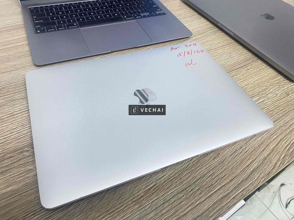 Macbook air 2018 i5/8g silver 13” xác icloud LK