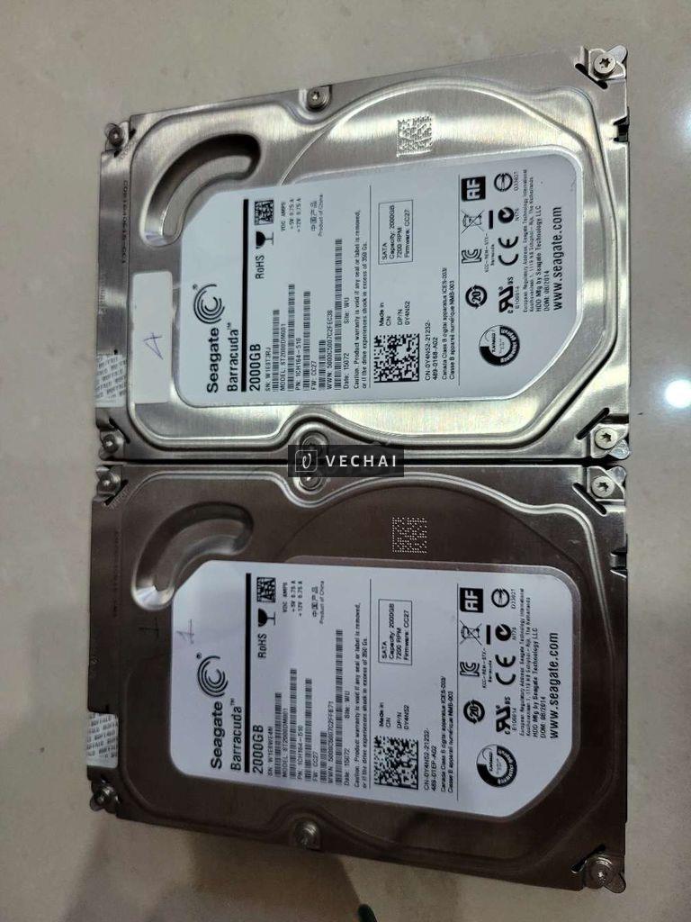 Xác 2 con ổ cứng 2TB