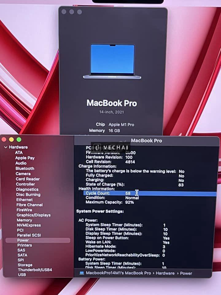 Macbook pro 14 inch 2021 M1 pro 99% keng hàng VN