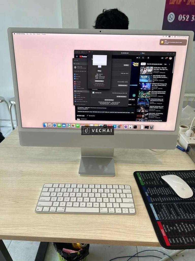 Imac 2021, máy đẹp keng, full box, phím + chuột