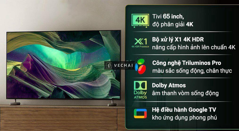 TV 4K Sony KD-65X85L 65in 4K Series X85 BH 06/2025