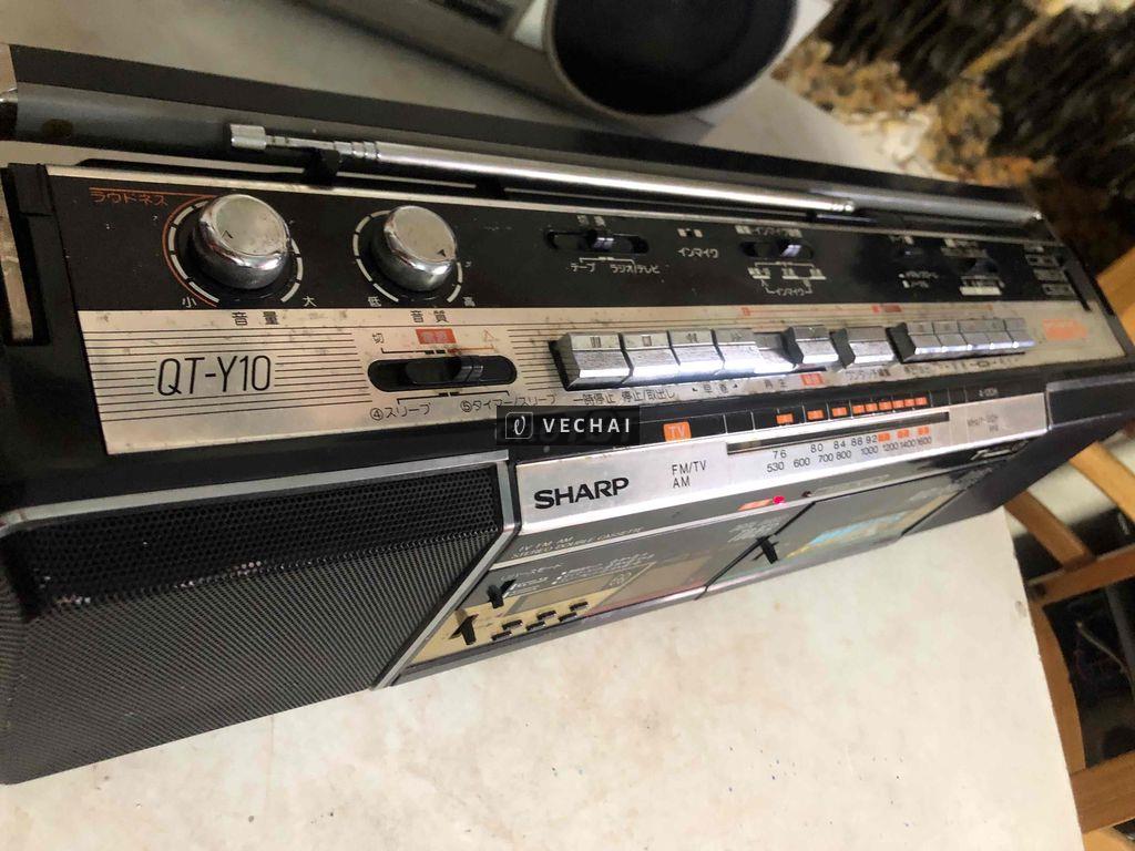 đài radio cassette SHAPR QT-Y 10 rất mới điện 100