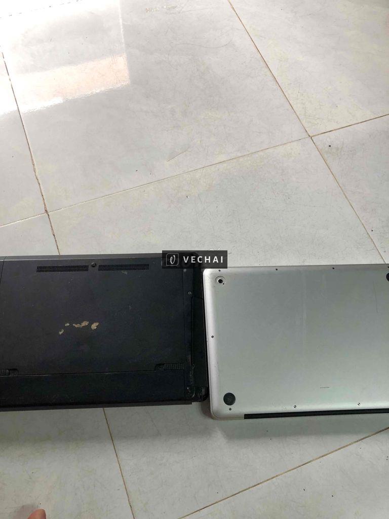 Cặp xác laptop macbook pro và hp core i3