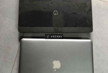 Cặp xác laptop macbook pro và hp core i3
