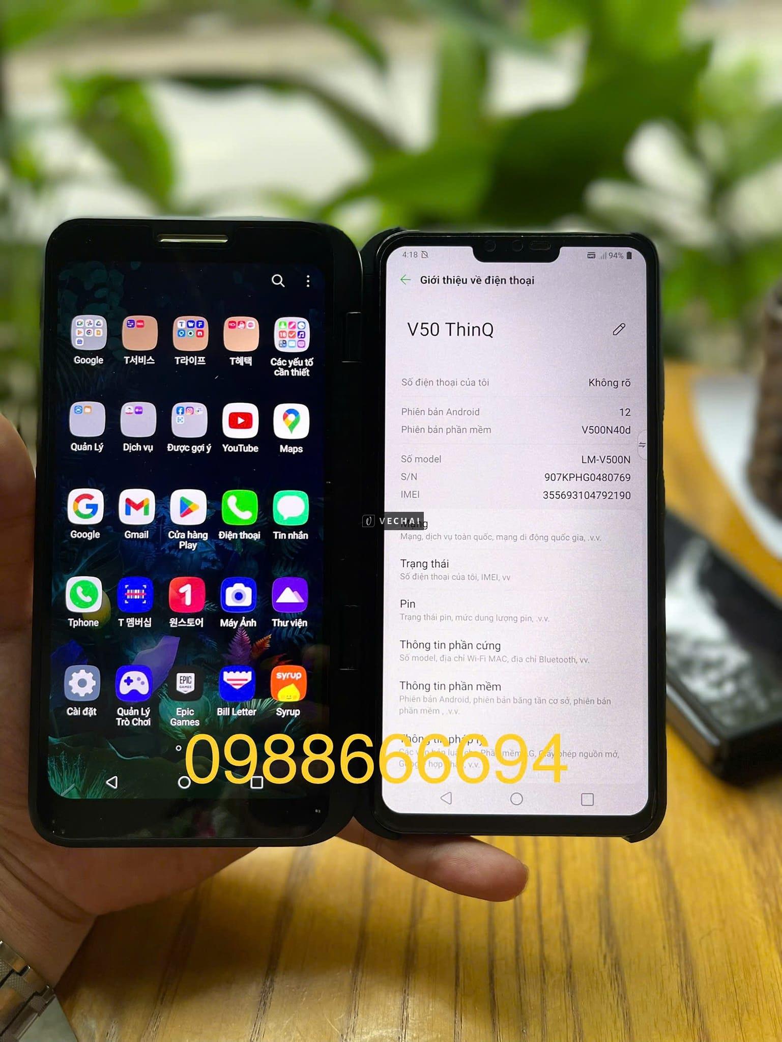 LG V50 kèm màn phụ. Full chức năng giá cực hời