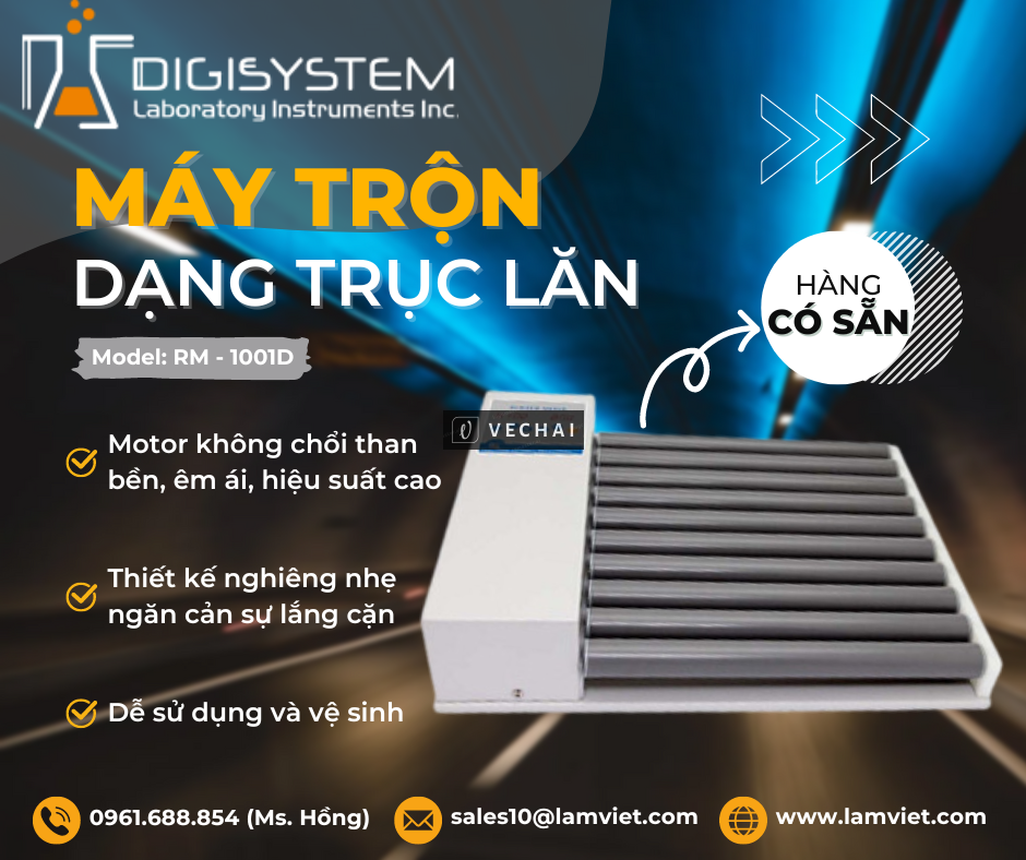 Máy trộn dạng trục lăn