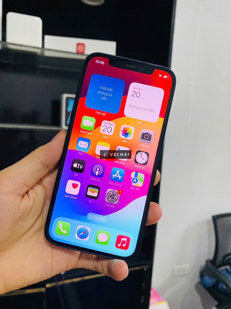 IPHONE 12 64GB QUỐC TẾ MÀU ĐEN KH/A – Máy full chức năng , Faceid nhanh mượt  – Lắp đc 2 sim (1 sim