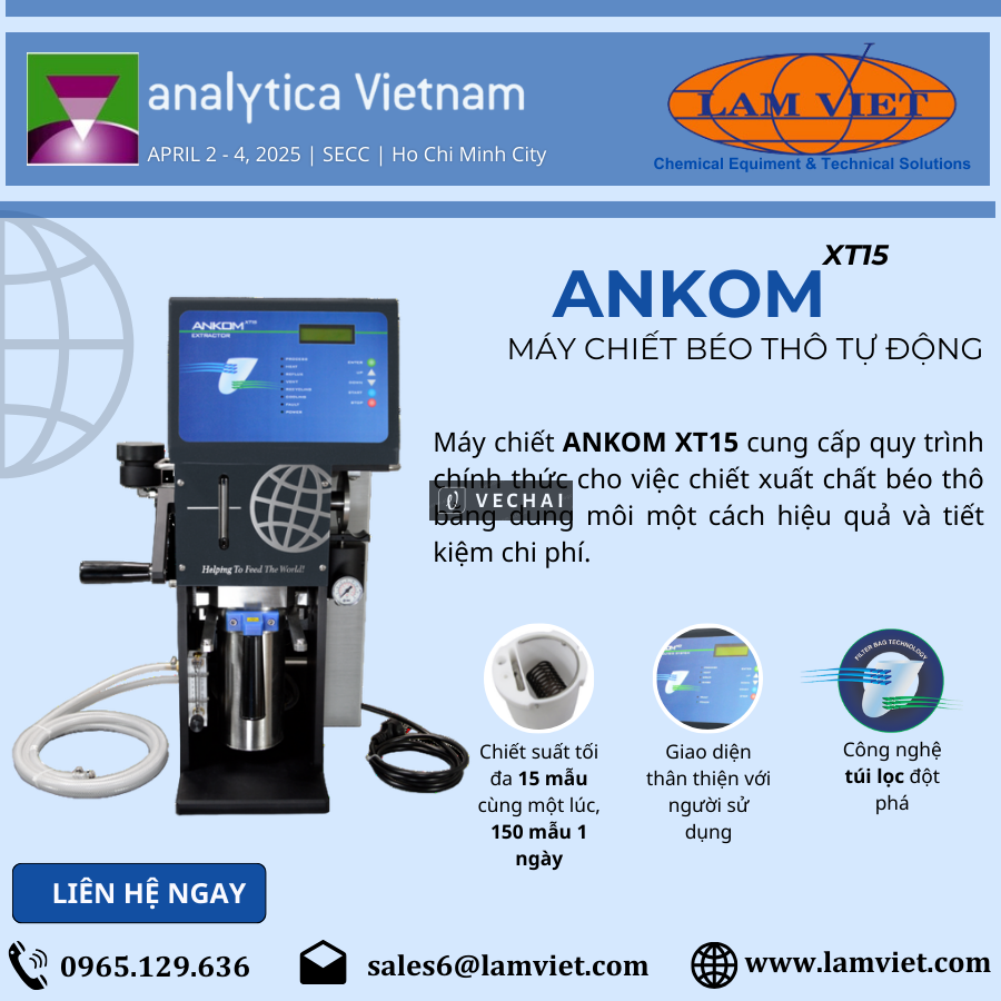 ANKOM XT15 – Máy Chiết Béo Thô Tự Động