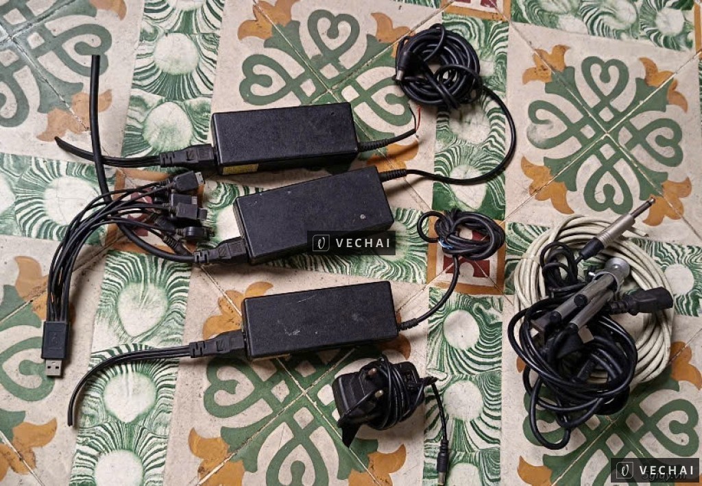Combo 3 sạc laptop và adaper 12V