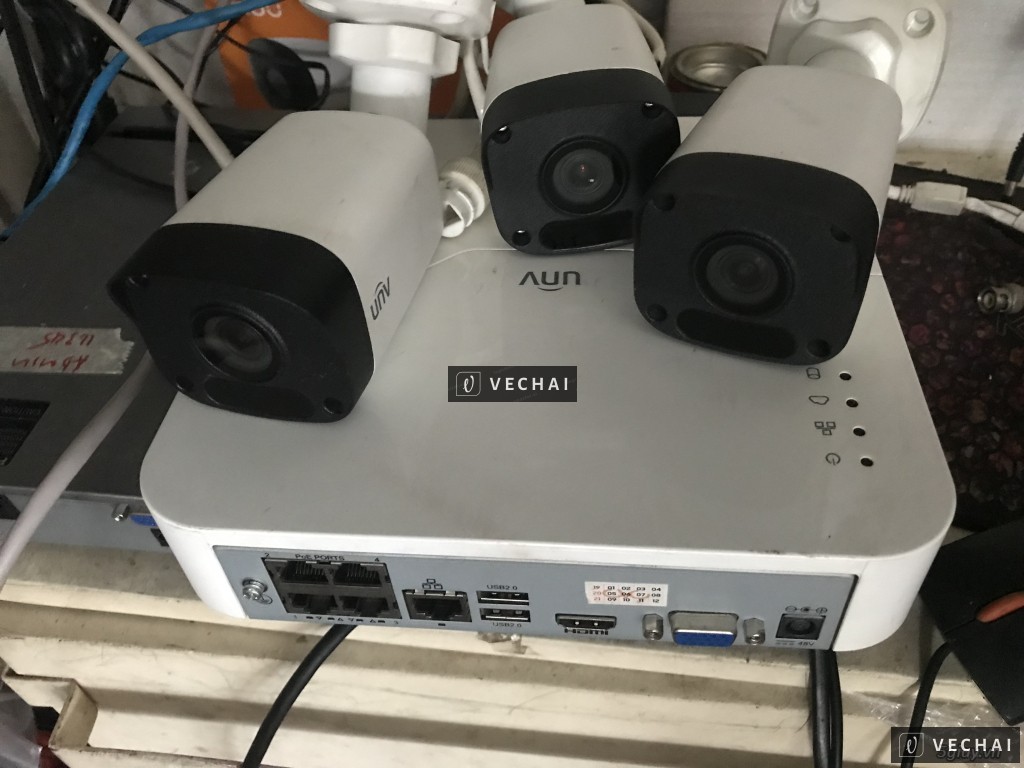 Bộ camera ip POE 3 mắt