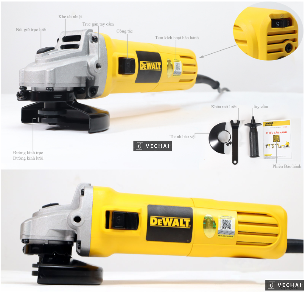 HCM. Thanh lý máy mài góc cầm tay Dewalt DWE4119-B1 950W-125mm