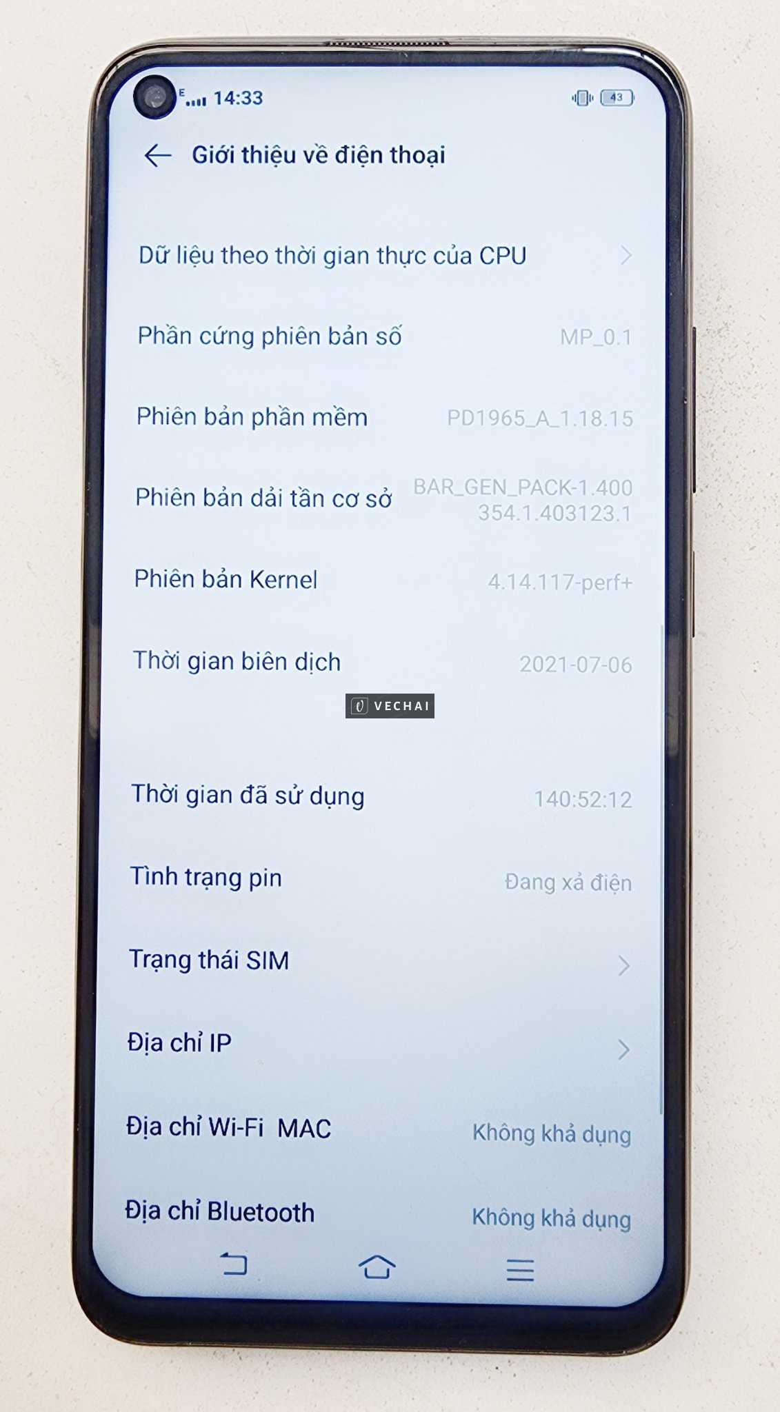 Thanh lý đt đang sử dụng Vivo Y50 ko lỗi lầm cho ai cần