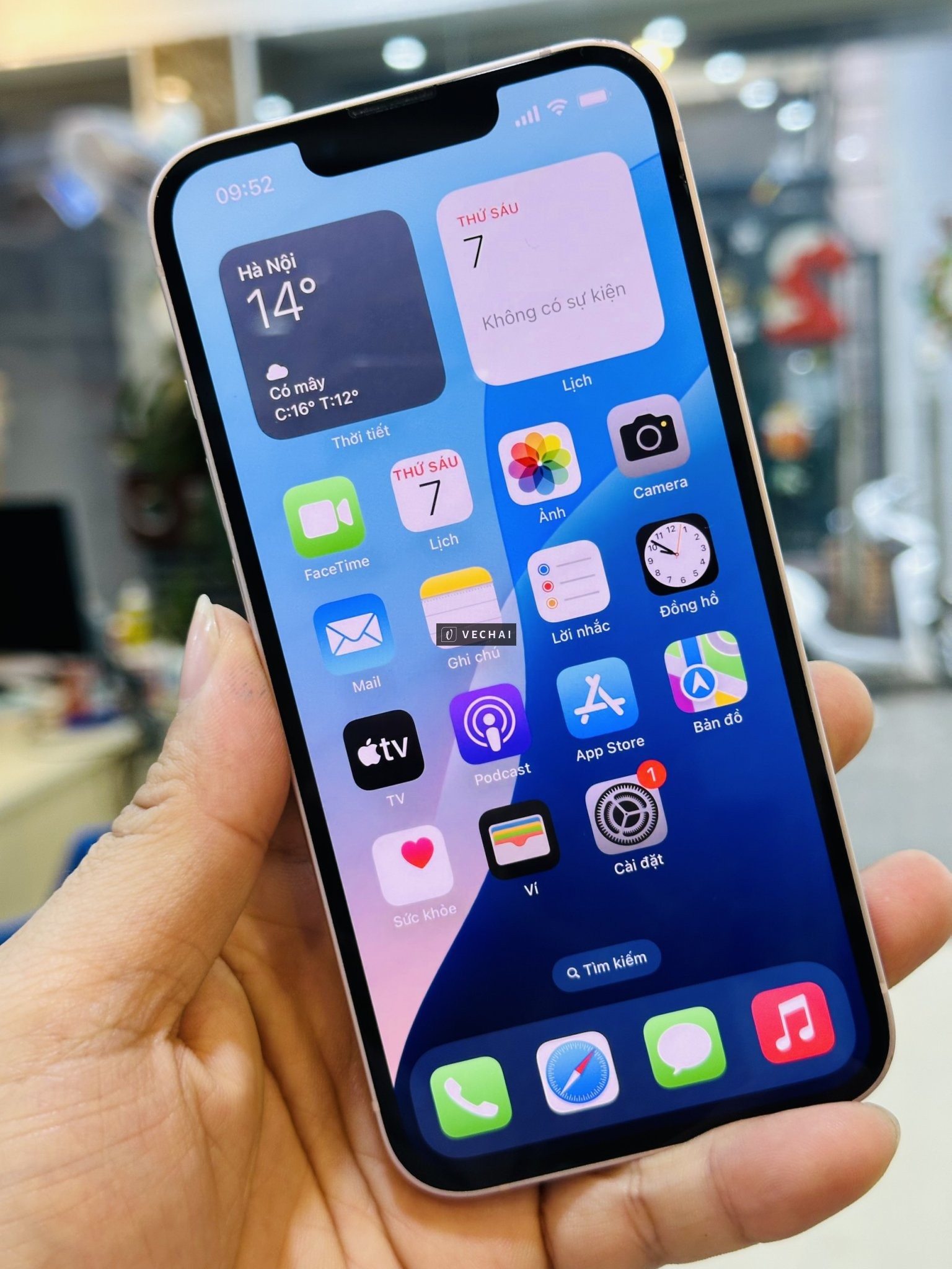 IPHONE 13 128GB HỒNG SIÊU CUTE – bản quốc tế Lắp đc 2 sim (1 sim vật lý + 1 esim) tiện lợi – Giá em