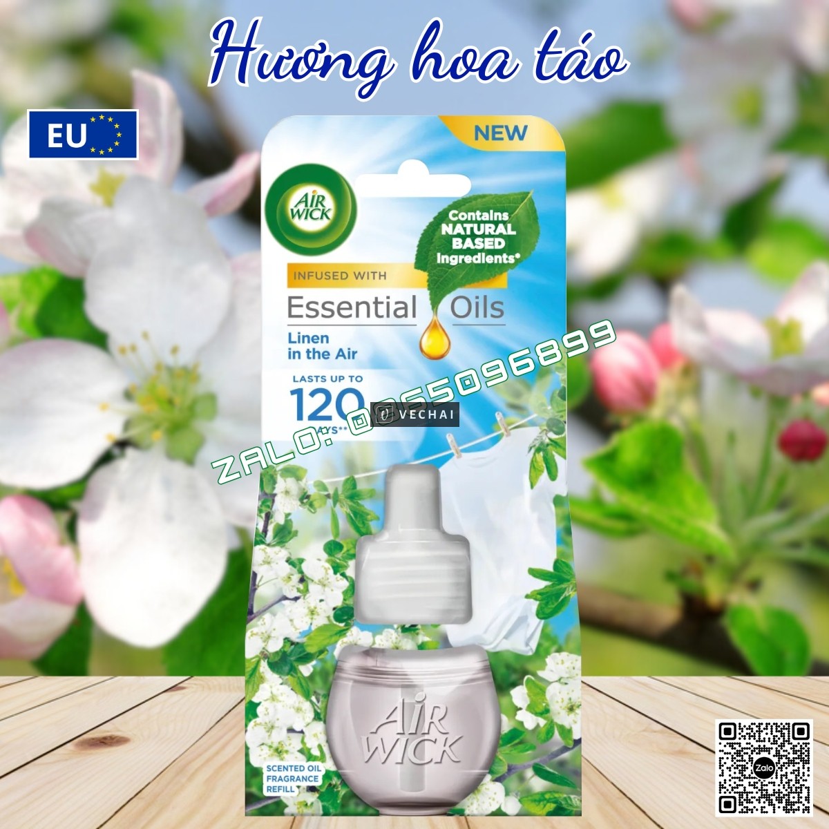 LỌ TINH DẦU THIÊN NHIÊN AIR WICK 19ML, THƠM PHÒNG, HỖ TRỢ KHỬ MÙI, NHẬP KHẨU CHÍNH HÃNG