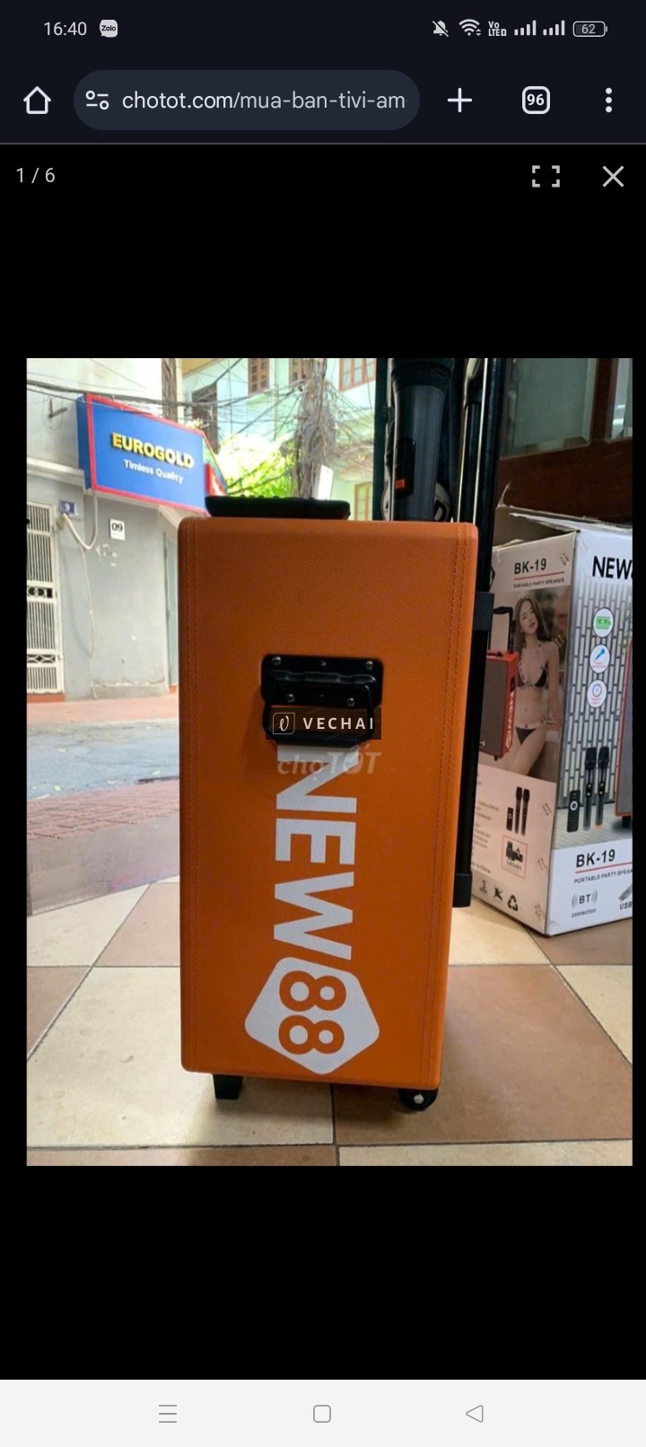 BÁN ThAnh lý LOA KÉO NEW88 BK-19 FULLBOX NEW 100%