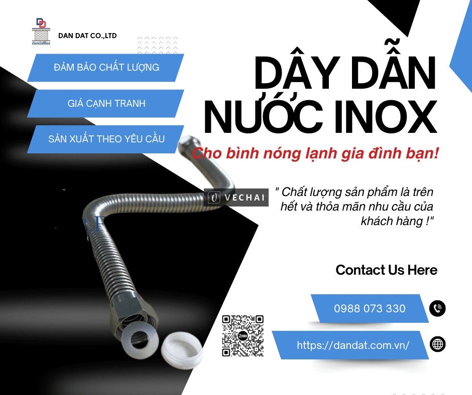 Dây Dẫn Nước Mềm – Dây Cấp nước, Dây mềm kết nối bình nước nóng, Ống mềm cho máy nóng lạnh