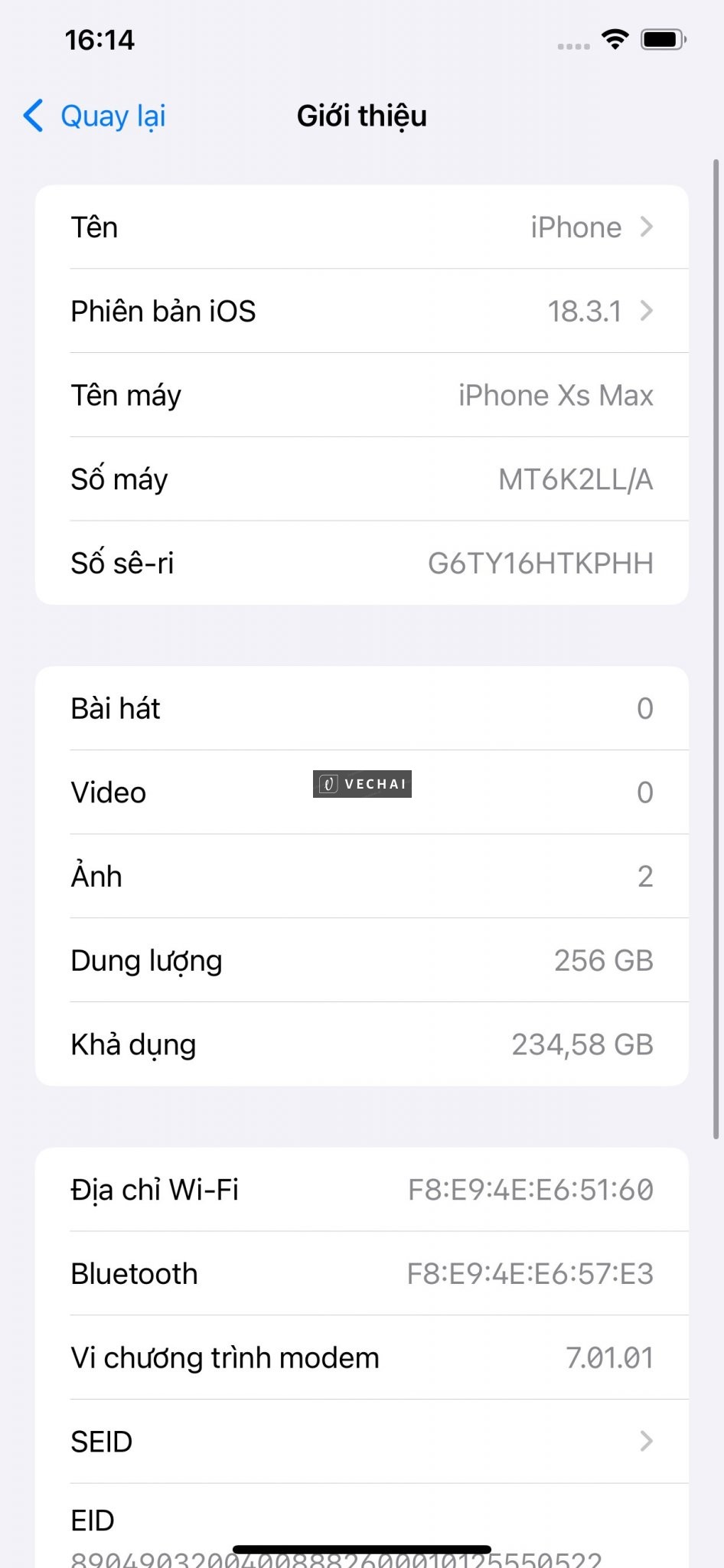 IPHONE XS MAX 256GB TRẮNG QUỐC TẾ  – Tất cả nguyên zin 100% từ đầu, – Pin còn 90% quá ok – Mọi chức