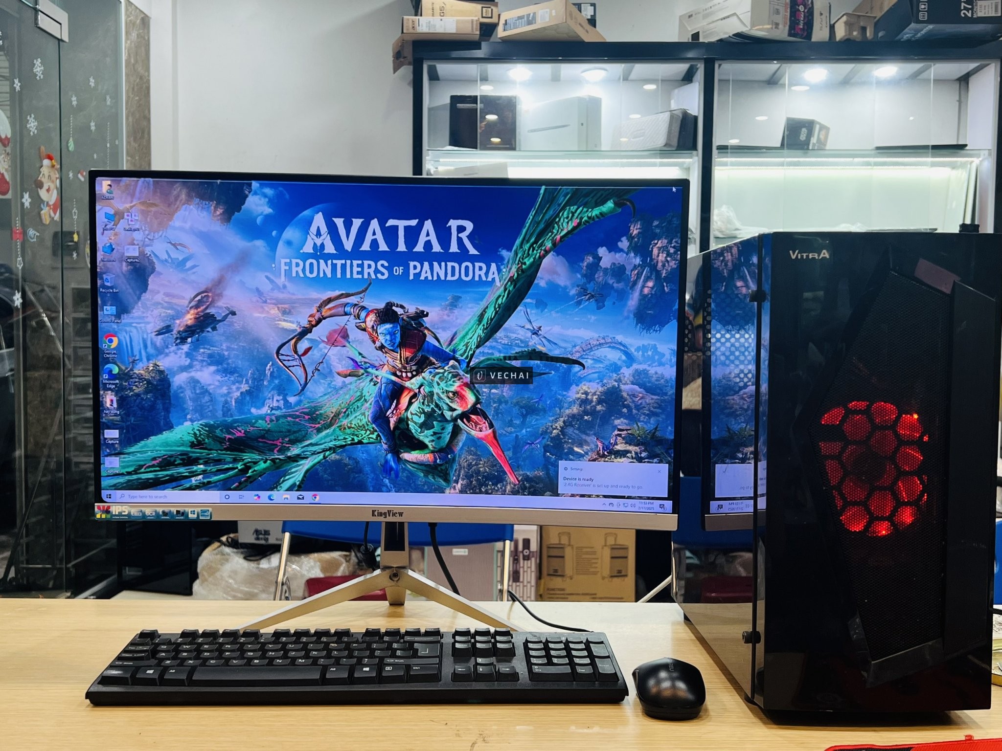 E thanh lý bộ case: Chip Intel Core i3-7100 Ram 16Gb SSD 128Gb + 1000G VGA GTX 1050 2G kèm màn hình