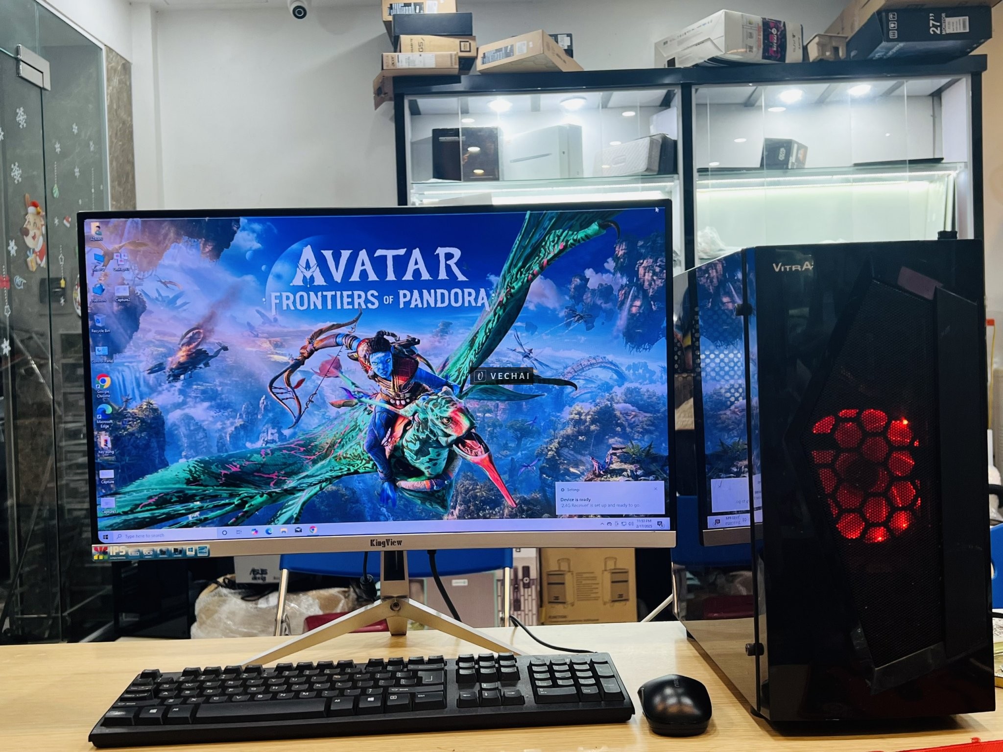 E thanh lý bộ case: Chip Intel Core i3-7100 Ram 16Gb SSD 128Gb + 1000G VGA GTX 1050 2G kèm màn hình