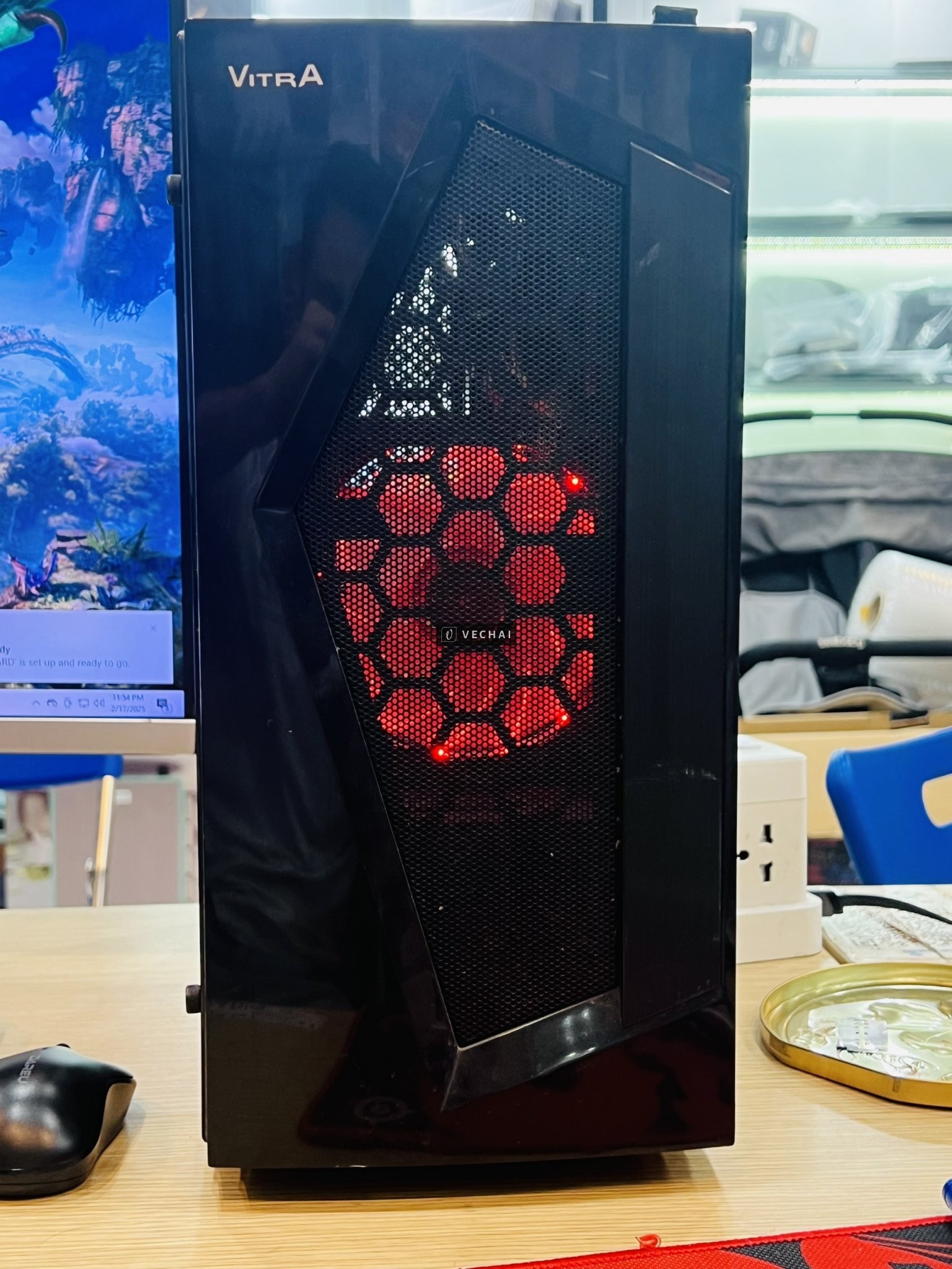 E thanh lý bộ case: Chip Intel Core i3-7100 Ram 16Gb SSD 128Gb + 1000G VGA GTX 1050 2G kèm màn hình