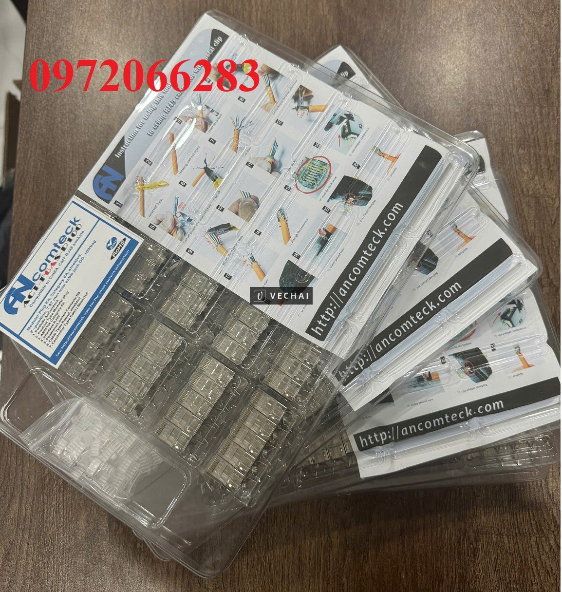 Đầu bấm mạng CAT6A chống nhiễu FTP ACT-F6AS-P100