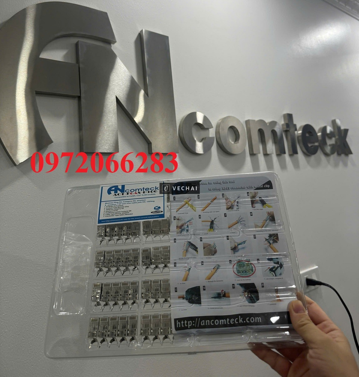 Đầu bấm mạng CAT6A chống nhiễu FTP ACT-F6AS-P100