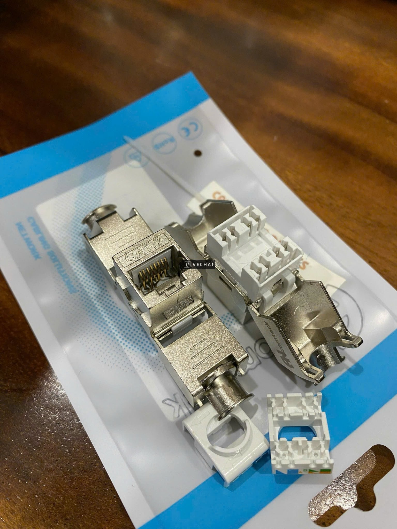 Ổ cắm RJ45 đa năng CAT7 FTP Shielded có chống nhiễu (100/1000) Ancomteck, Mudule CAT7 ACT-S7-002