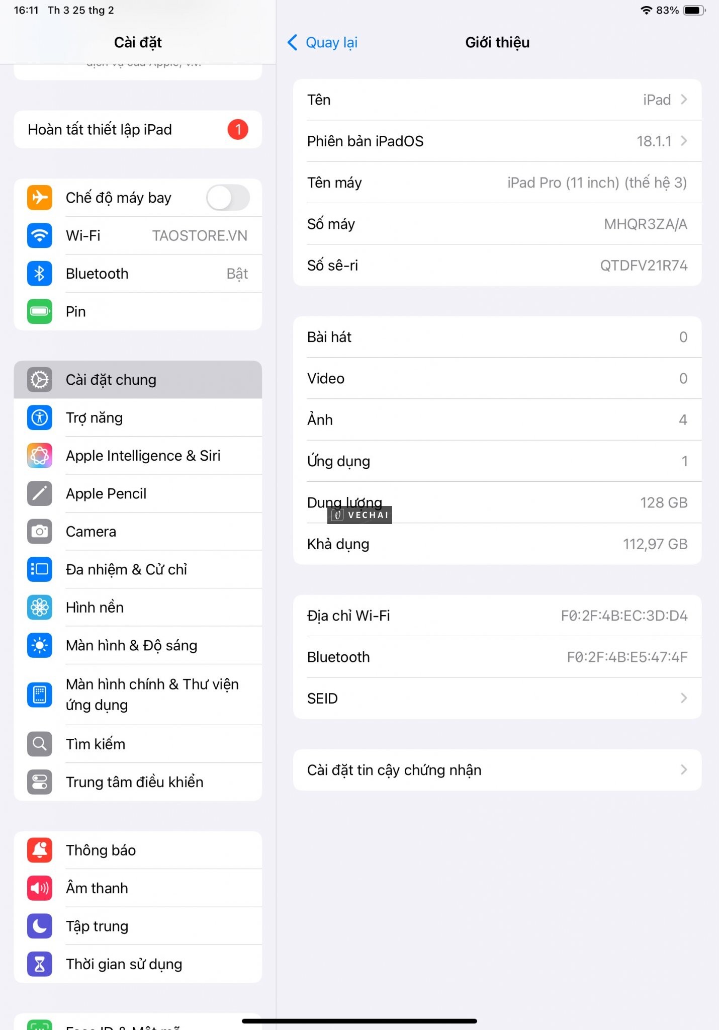 Thanh Lý iPad Pro M1 2021 11' 128GB WiFi Chính Hãng ZA Việt Nam – Giá Cực Tốt Chỉ 14.300K!