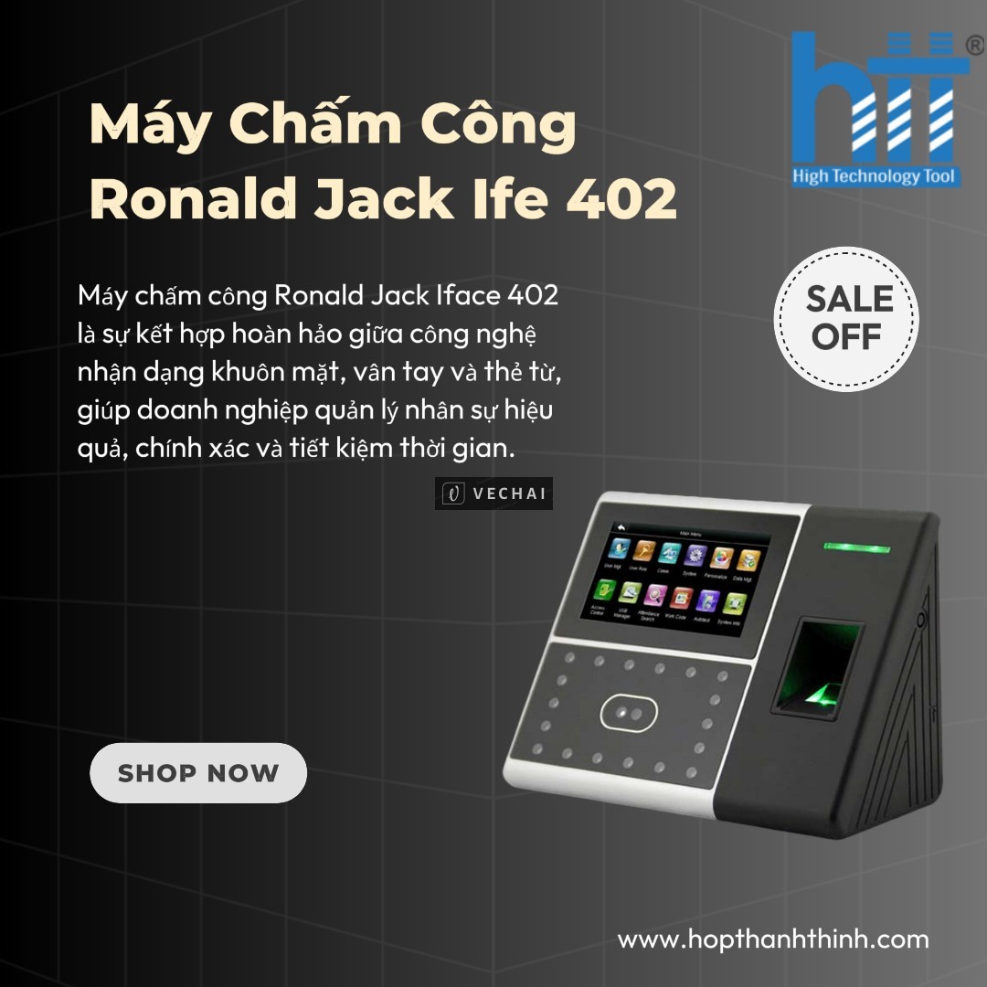 Máy chấm Ronald Jack Ifeface 402 – Giải Pháp Quản Lý Nhân Sự Hiệu Quả