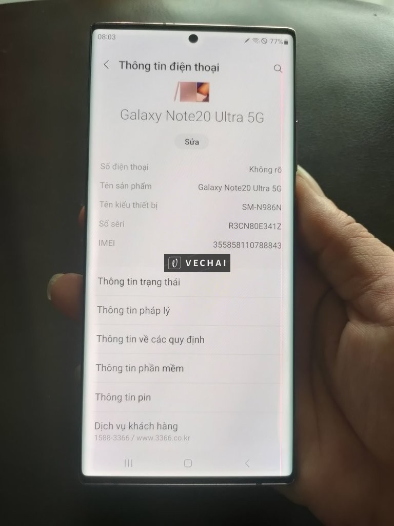 Bán Note 20 ultra hàn