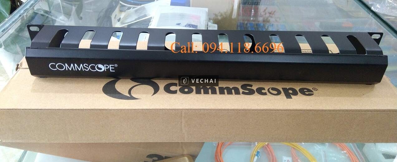 Thanh quản lý cáp ngang COMMSCOPE/AMP dùng cho tủ rack, Patch Panel Commscope 24 port Cat6