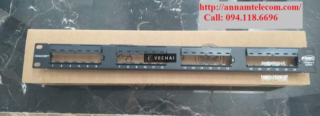 Thanh đấu nối 24 cổng Cat6A, STP, CPP-SDDM-SL-1U-24 port 760237046