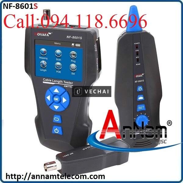 Máy test dây mạng NF-8601S, kết xuất kết quả ra máy tính