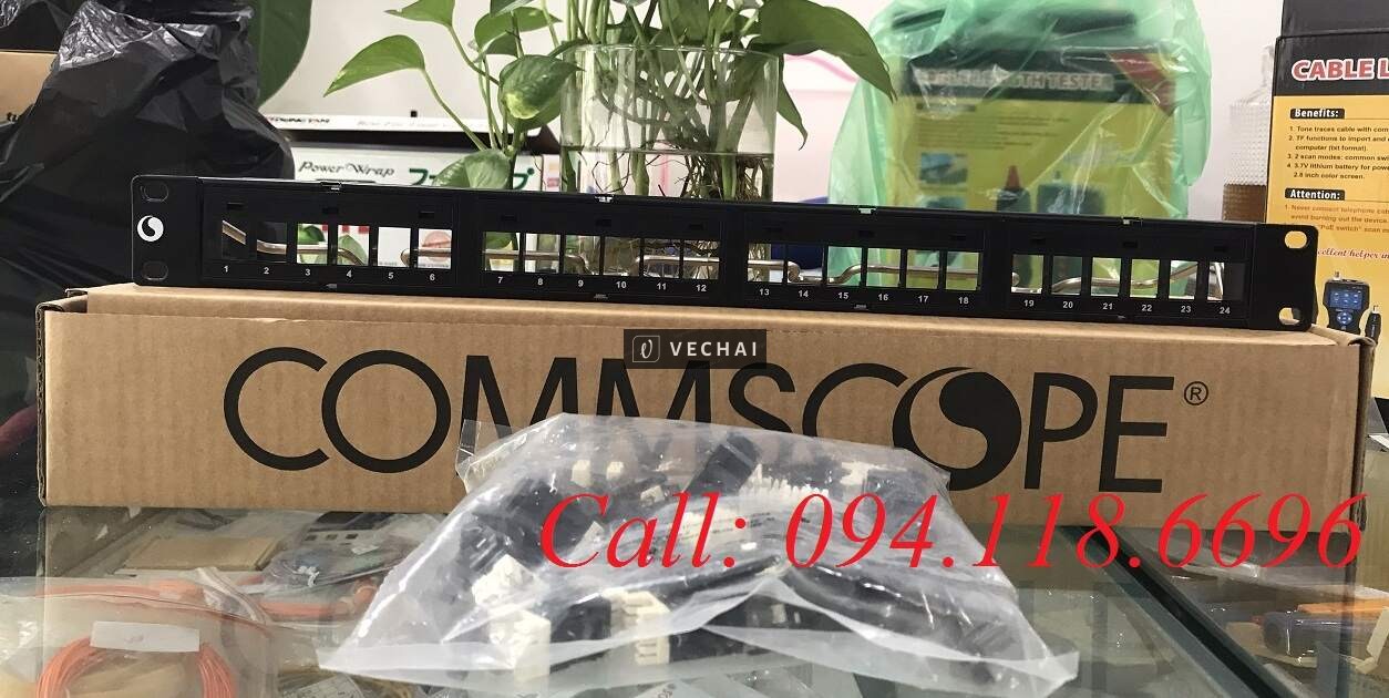 Sẵn kho dây Cáp mạng Cat7A SFTP, Patch Panel commscope Cat3/Cat5/Cat6/Cat6A sẵn số lượng