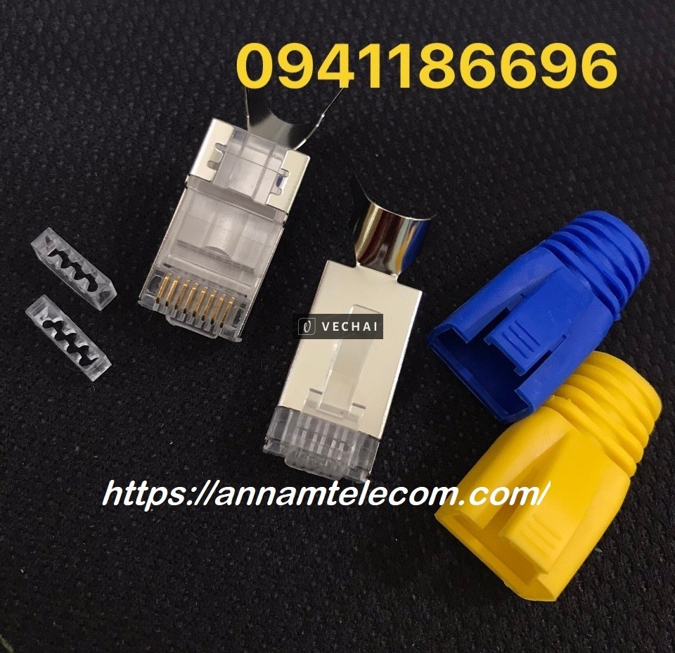 Modul Jack RJ11/RJ45 -Hạt Mạng Cat5/Cat6/Cat6A/Cat7 chống nhiễu