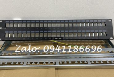 Thanh đấu nối mạng PATCH PANEL STP 48 cổng CAT6 mã ACT-48S2U, ACT-6U-88 ANCOMTECK
