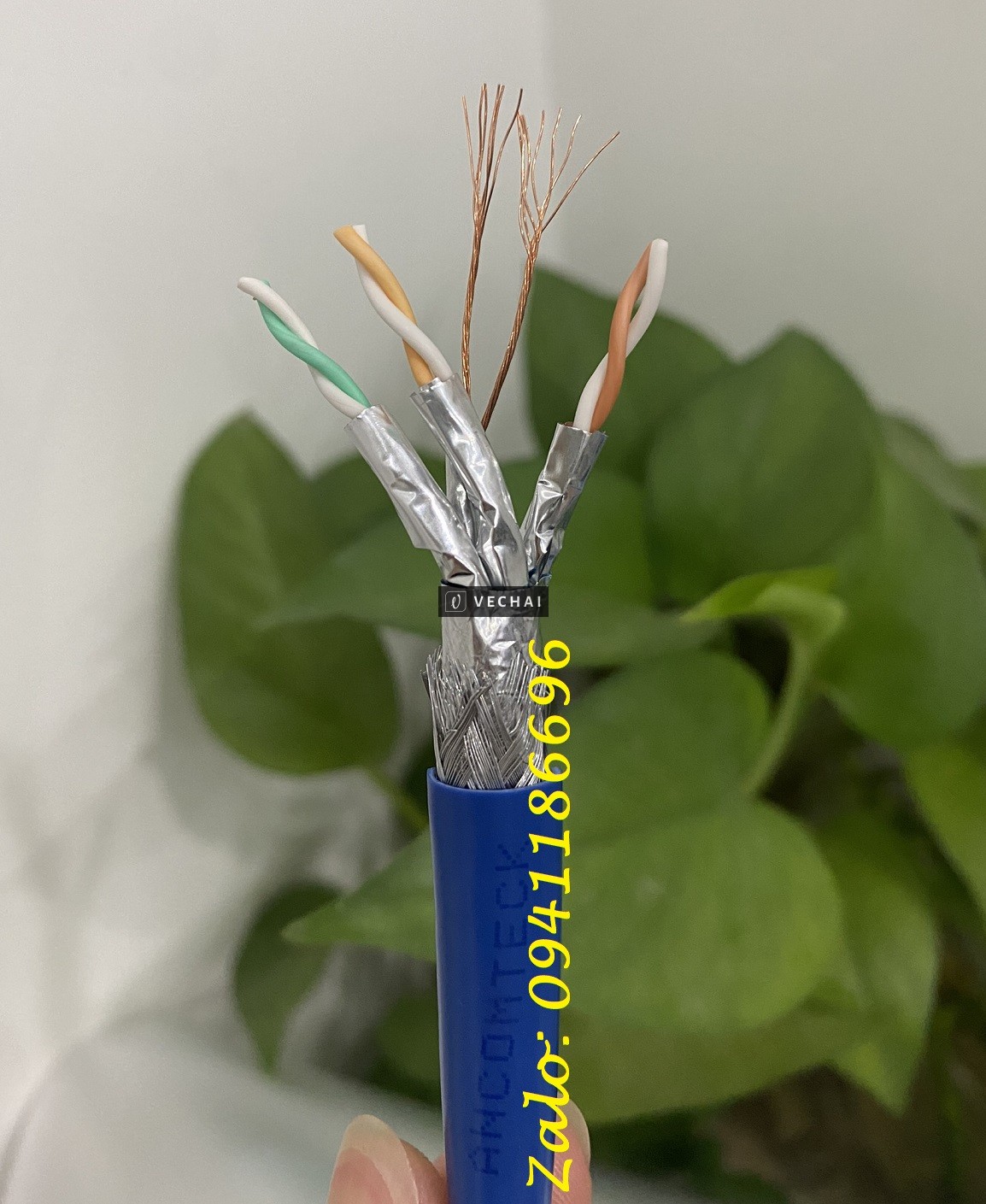 Cáp thang máy Cat7 SFTP lõi mềm chính hãng Ancomteck