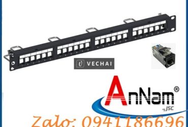 Sẵn kho Thanh đấu nối mạng Cat6A chống nhiễu loại 24,48 cổng, cáp thang máy