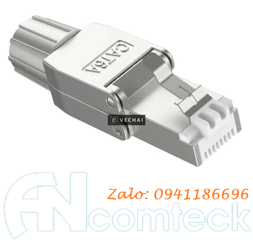 Hạt công nghiệp CAT6A không dùng TOOL Ancomteck mã ACT-S6A-UK, Dây cáp Lan Cat8 SFTP sẵn kho
