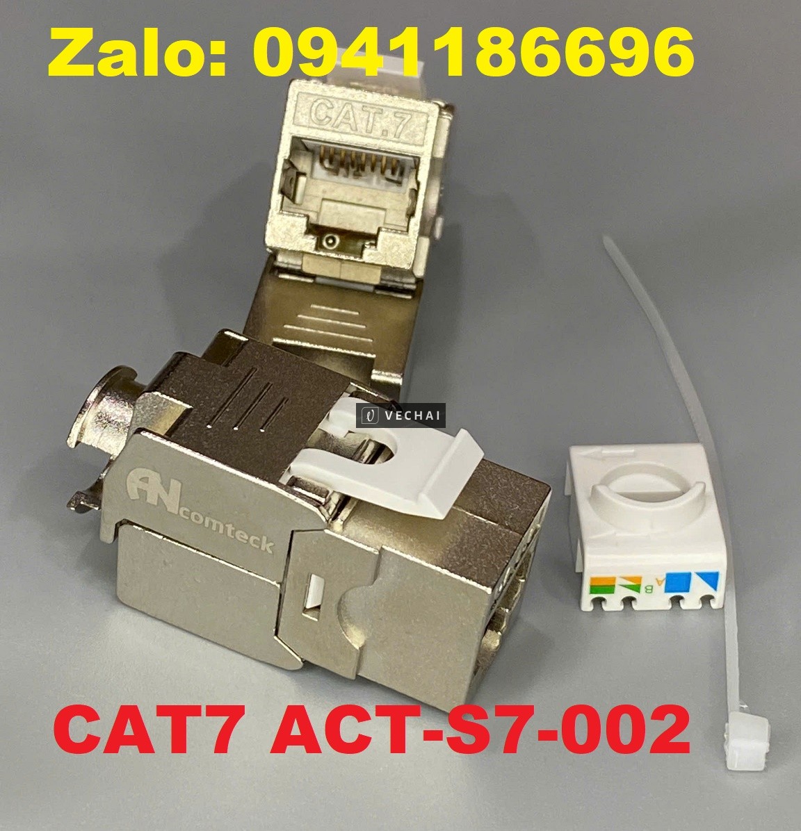 Ổ cắm mạng cat7 STP , Mudule CAT7 ACT-S7-002 chính hãng Ancomteck