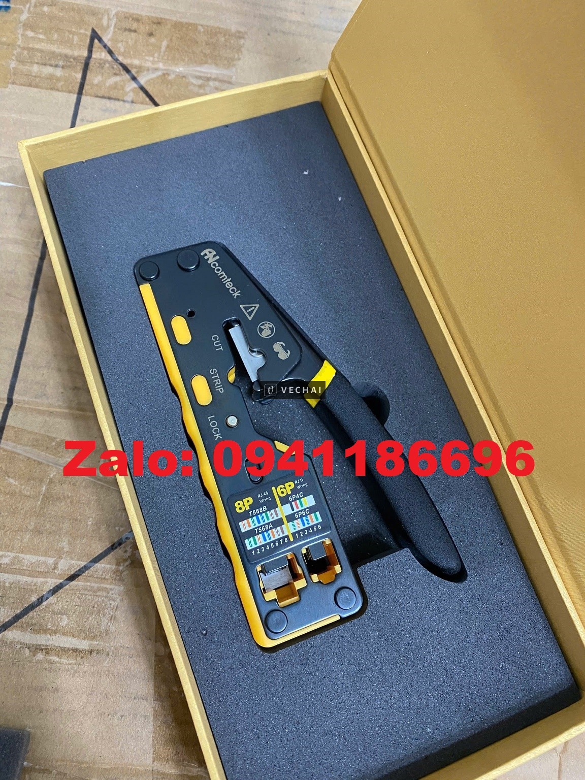 Kìm Bấm Hạt Mạng Xuyên Thấu RJ45 , ACT-TK7066 Ancomteck