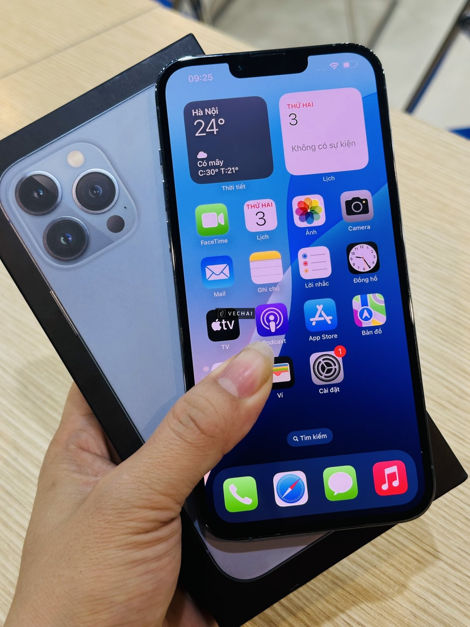 IPHONE 13 PRO MAX 256GB VN/A FULLBOX XANH NGỌC RẤT ĐẸP – Máy còn rất đẹp, hình thức như mới – 256GB