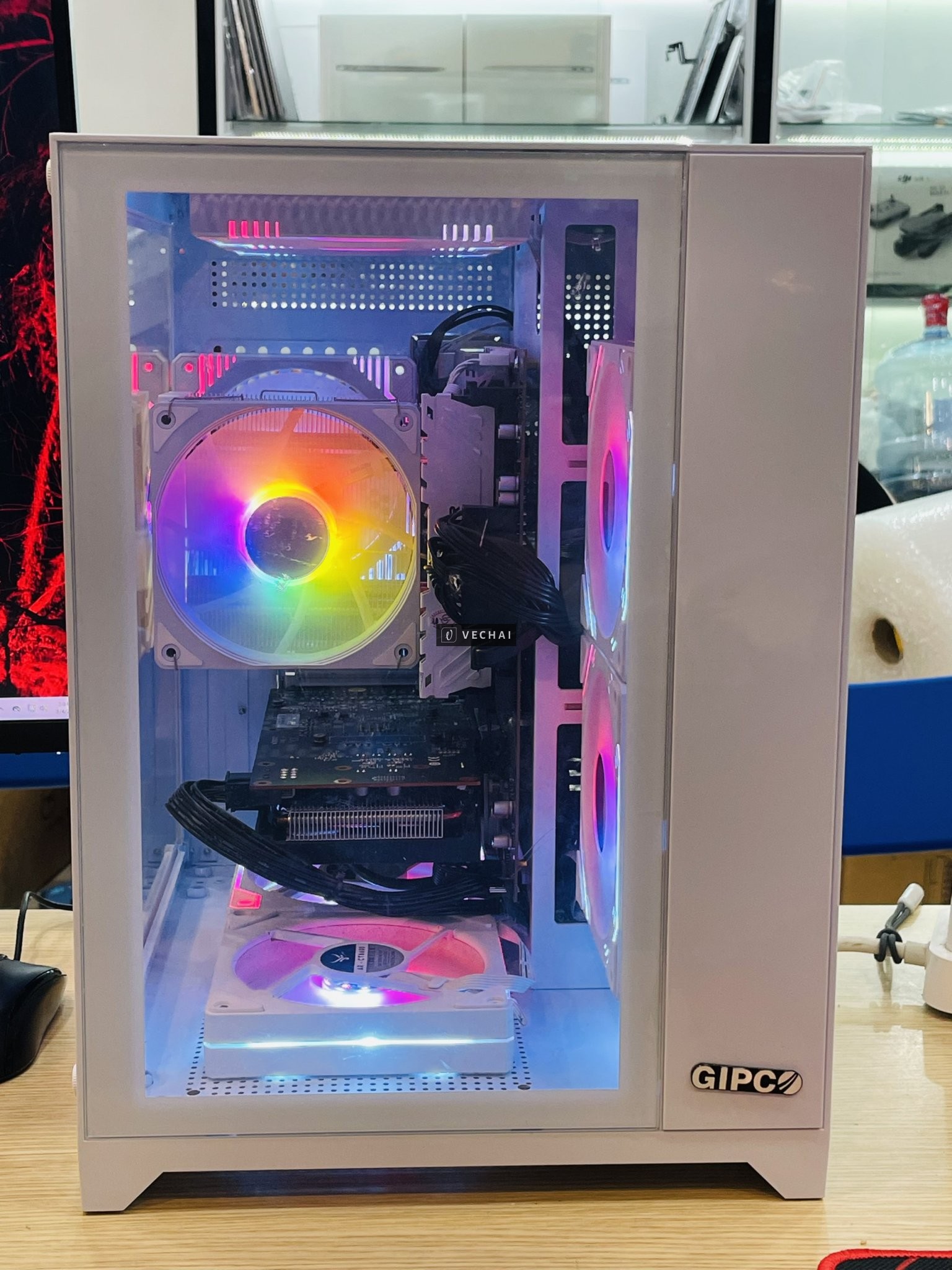 THANH LÝ CASE I5 12400F RAM 16 SSD 256G VGA RX6600 8G 2 Fan + màn Dell  S2721DS 27” 2K 75Hz  CASE BỂ