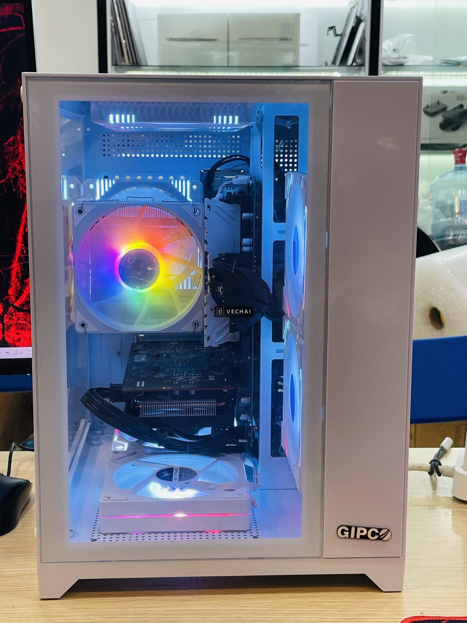 THANH LÝ CASE I5 12400F RAM 16 SSD 256G VGA RX6600 8G 2 Fan + màn Dell  S2721DS 27” 2K 75Hz  CASE BỂ