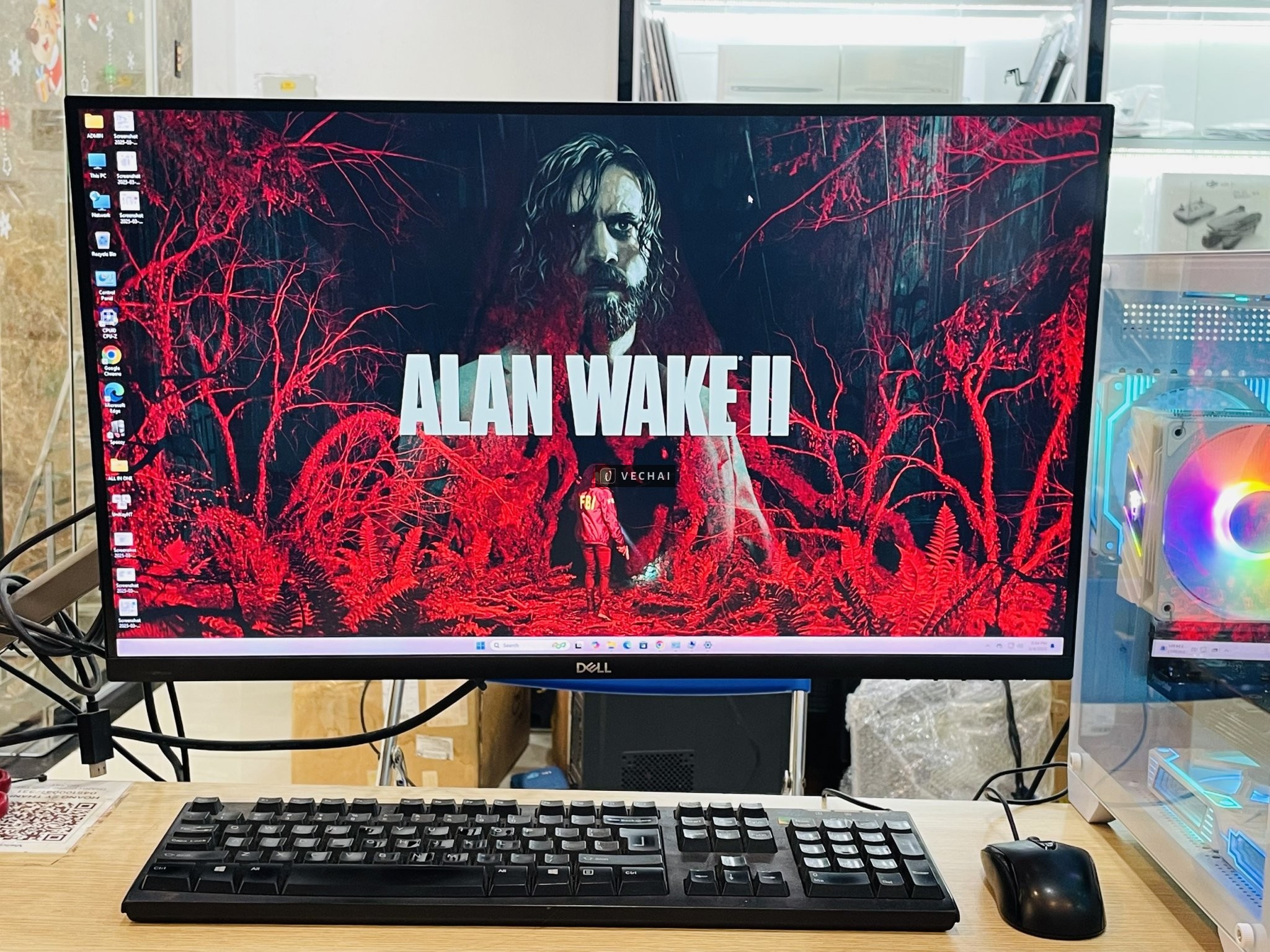 THANH LÝ CASE I5 12400F RAM 16 SSD 256G VGA RX6600 8G 2 Fan + màn Dell  S2721DS 27” 2K 75Hz  CASE BỂ